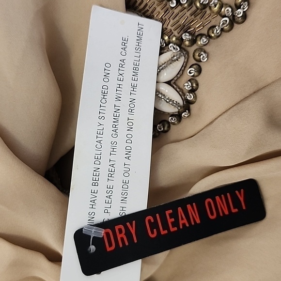 Designer Matthew Williamson Beaded Flounce Sleeve Sea Shell Top b84 - Picture 16 of 16